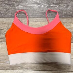 SAGE Sports Bra in Orange and Pink
